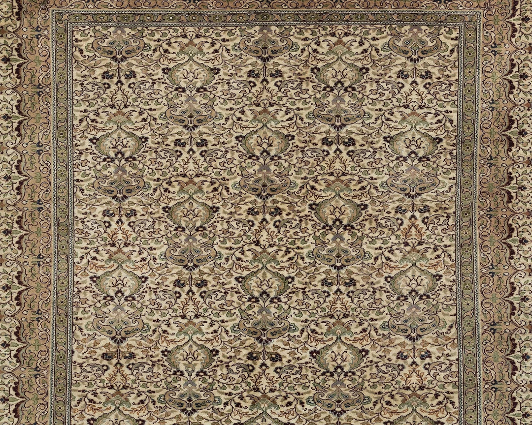 Multicolor Turkish Oushak Rug 0'7" x 0'10" Hand-Knotted | No. VR23811