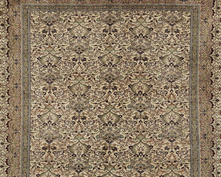 Multicolor Turkish Oushak Rug 0'7" x 0'10" Hand-Knotted | No. VR23811