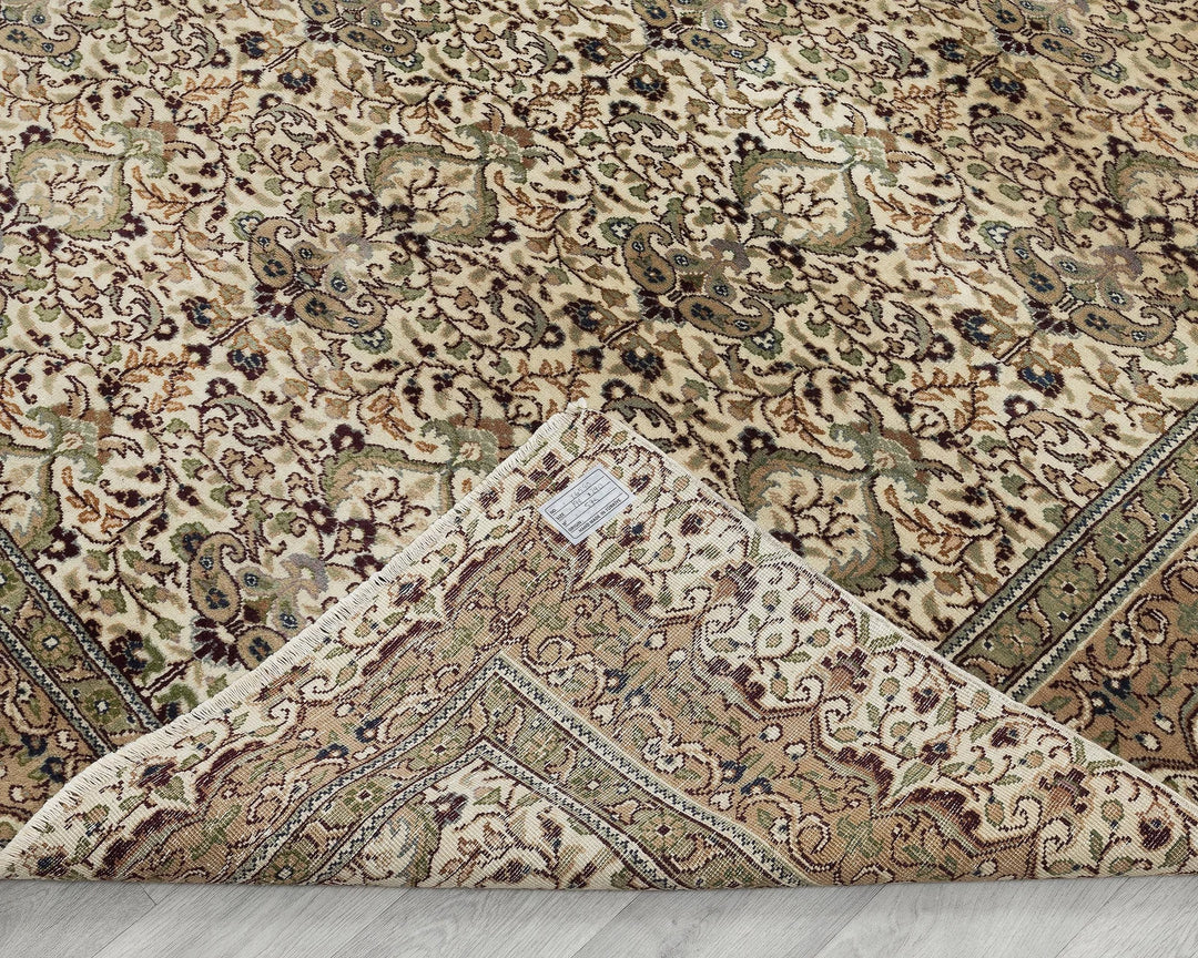 Multicolor Turkish Oushak Rug 0'7" x 0'10" Hand-Knotted | No. VR23811