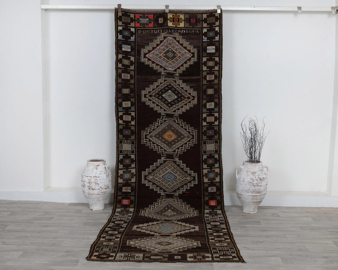 Brown Runner Rug 4' x 11' | No. VR23820