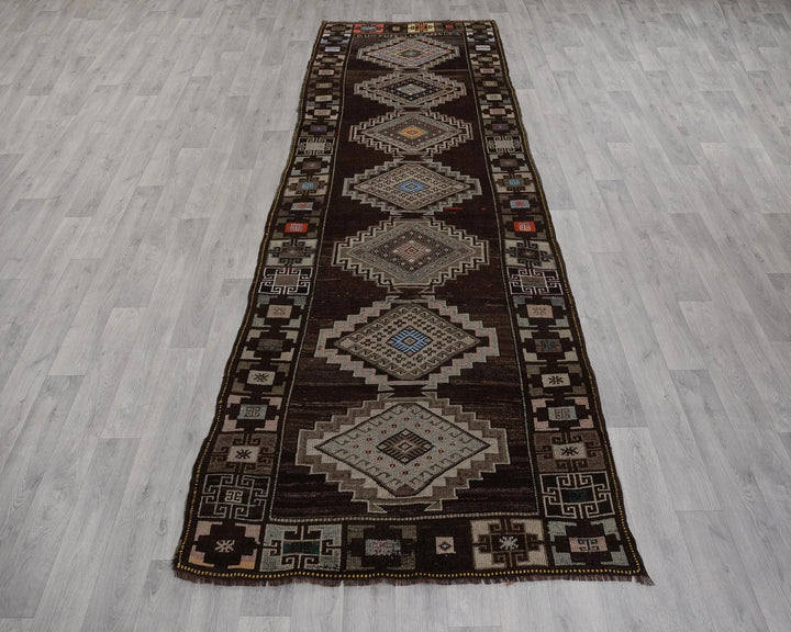 Brown Runner Rug 4' x 11' | No. VR23820