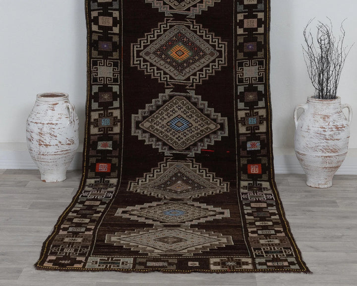 Brown Runner Rug 4' x 11' | No. VR23820