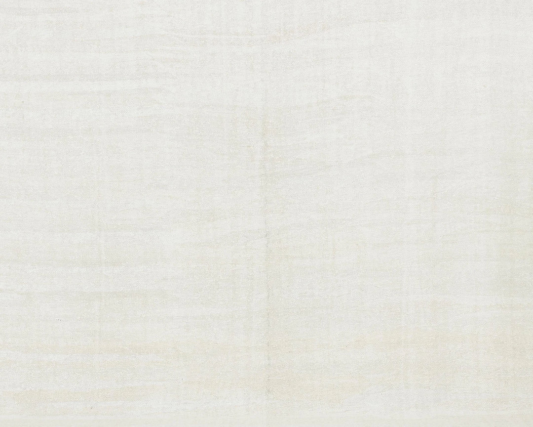 White Turkish Kilim Rug 9' 6" x 12' 1" Flat-Weave | No. VR23856