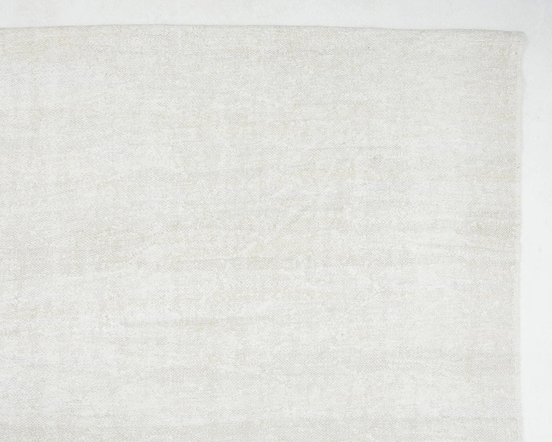 White Turkish Kilim Rug 9' 6" x 12' 1" Flat-Weave | No. VR23856