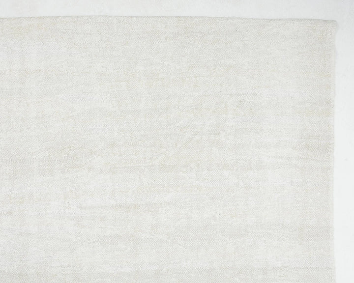 White Turkish Kilim Rug 9' 6" x 12' 1" Flat-Weave | No. VR23856