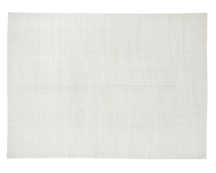 White Turkish Kilim Rug 9' 6" x 12' 1" Flat-Weave | No. VR23856