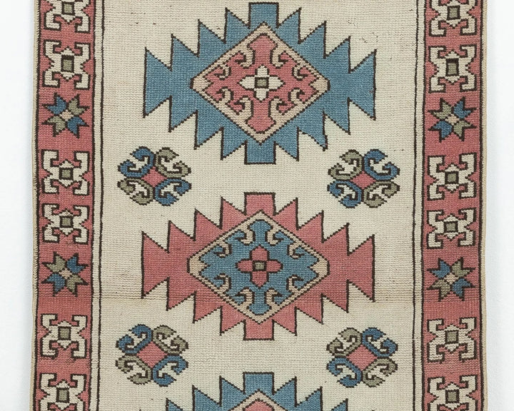 Multicolor Turkish Oushak Rug 4' x 2' 8" Hand-Knotted | No. VR24019