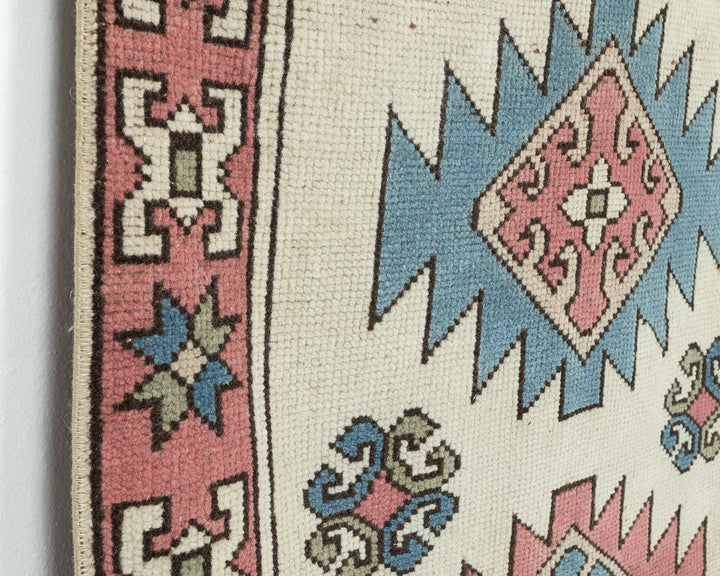 Multicolor Turkish Oushak Rug 4' x 2' 8" Hand-Knotted | No. VR24019