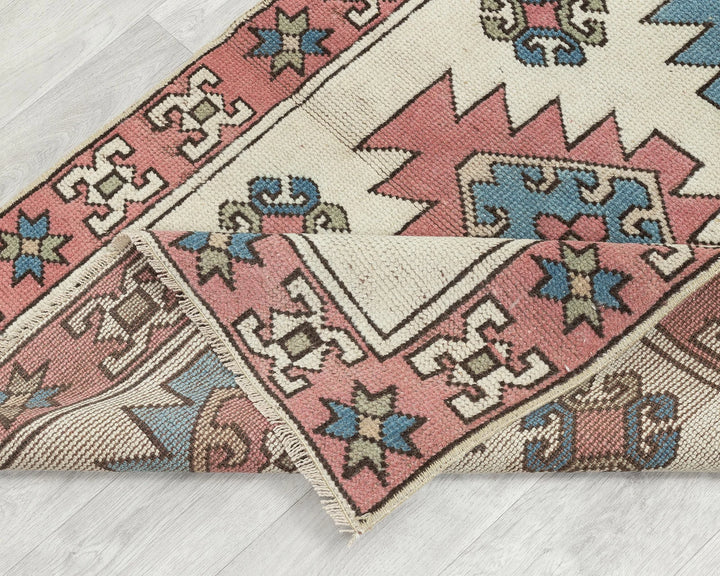Multicolor Turkish Oushak Rug 4' x 2' 8" Hand-Knotted | No. VR24019