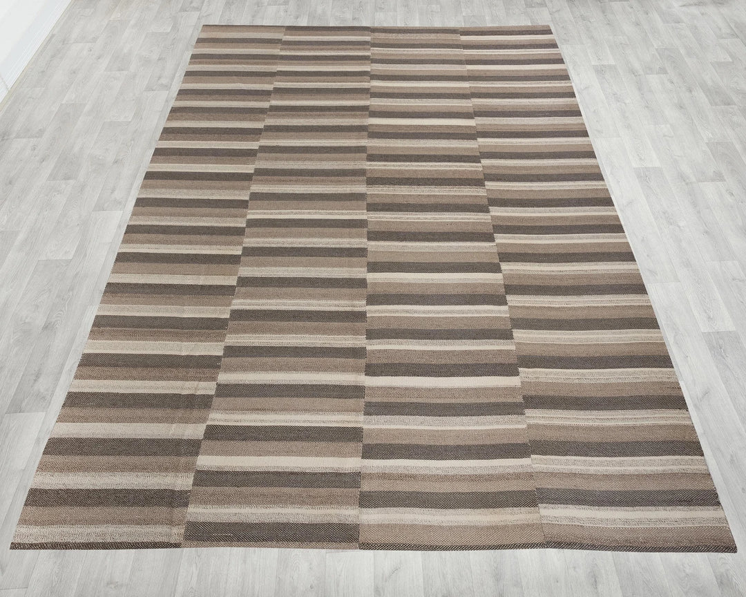 Neutral Kilim Rug 9' 2" x 13' 3" | No. VR24039