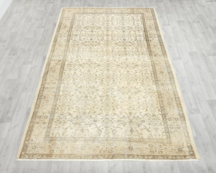 Multicolor Turkish Oushak Rug 4' 8" x 7' 10" Hand-Knotted | No. VR24137