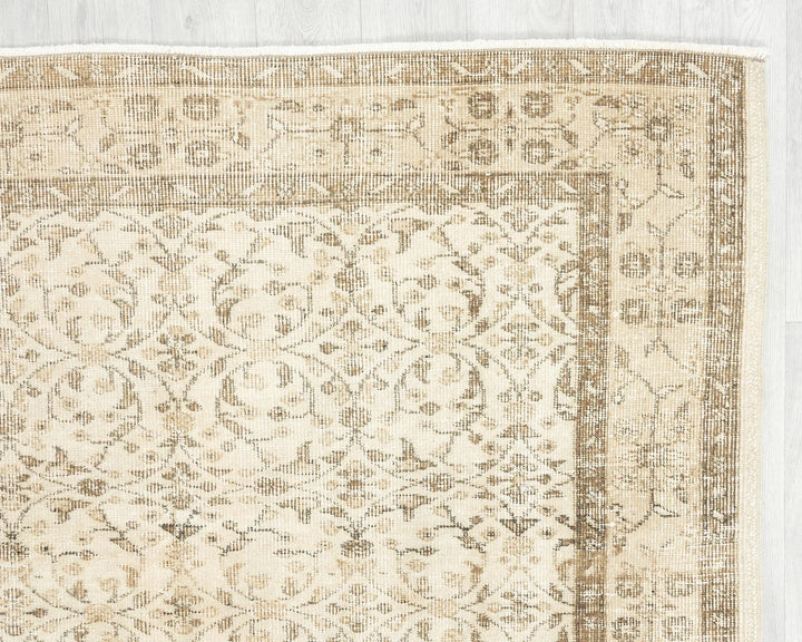 Multicolor Turkish Oushak Rug 4' 8" x 7' 10" Hand-Knotted | No. VR24137