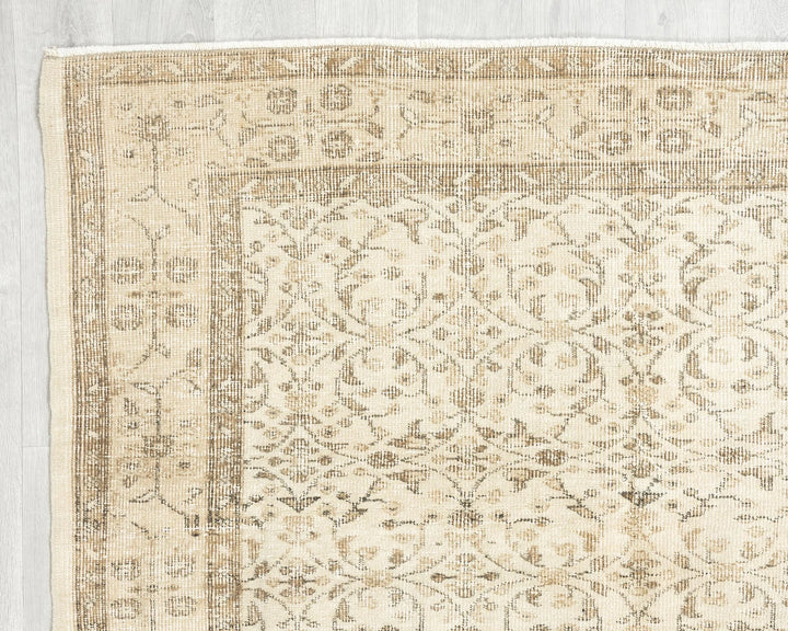 Multicolor Turkish Oushak Rug 4' 8" x 7' 10" Hand-Knotted | No. VR24137