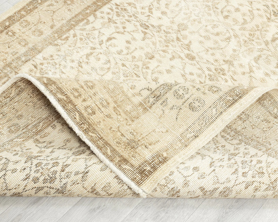 Multicolor Turkish Oushak Rug 4' 8" x 7' 10" Hand-Knotted | No. VR24137