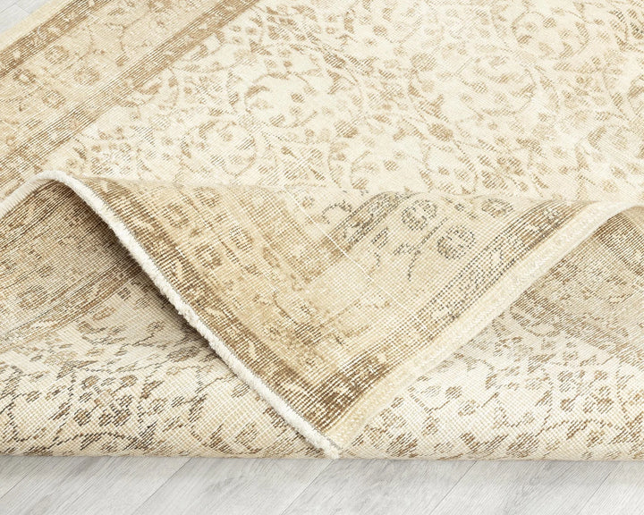 Multicolor Turkish Oushak Rug 4' 8" x 7' 10" Hand-Knotted | No. VR24137