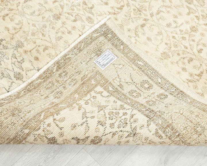 Multicolor Turkish Oushak Rug 4' 8" x 7' 10" Hand-Knotted | No. VR24137