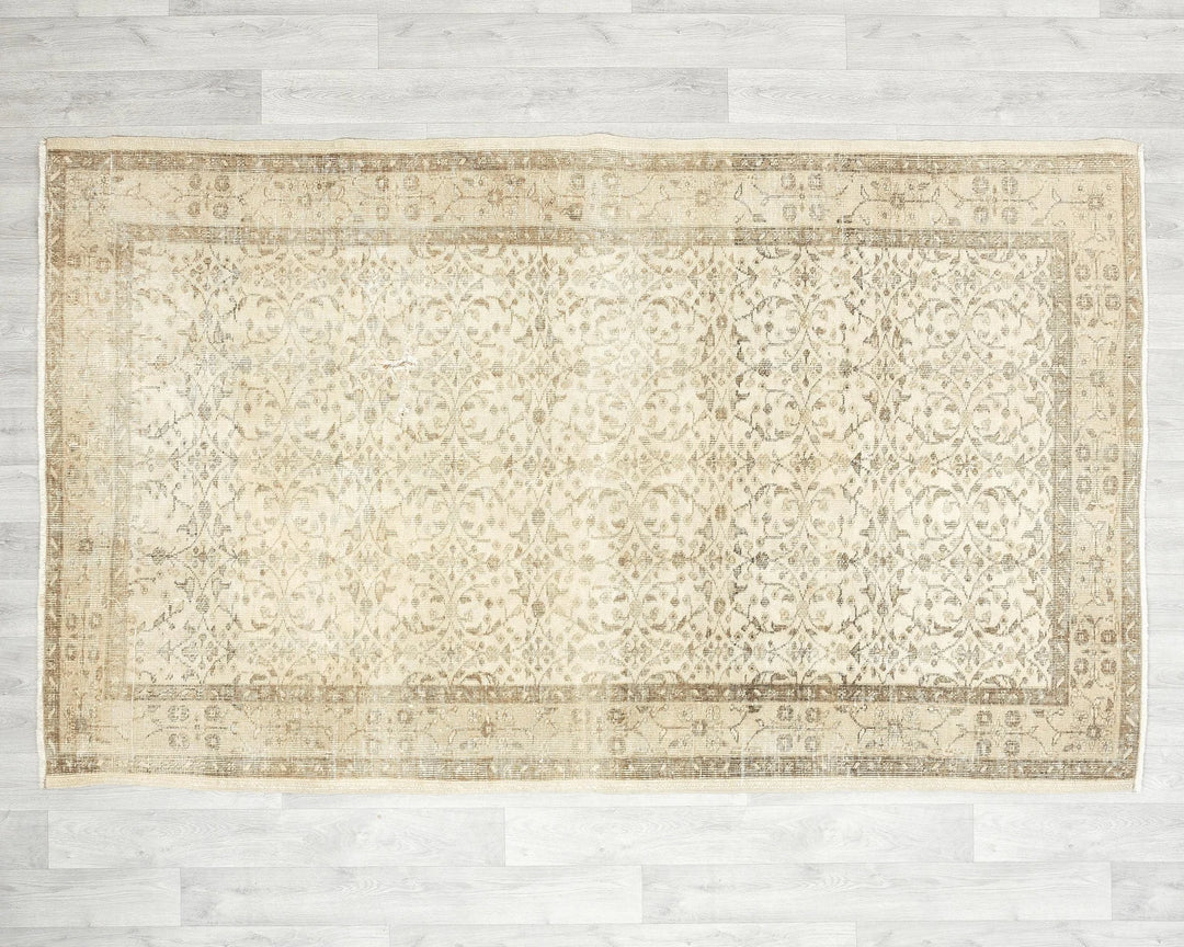 Multicolor Turkish Oushak Rug 4' 8" x 7' 10" Hand-Knotted | No. VR24137
