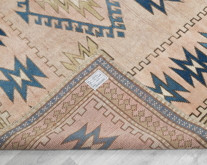 Beige Turkish Oushak Rug 6' 2" x 8' 1" Hand-Knotted | No. VR24156
