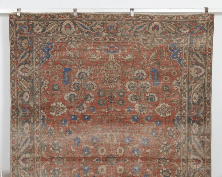 Multicolor Turkish Oushak Rug 6'11" x 9'9" Hand-Knotted | No. VR24306