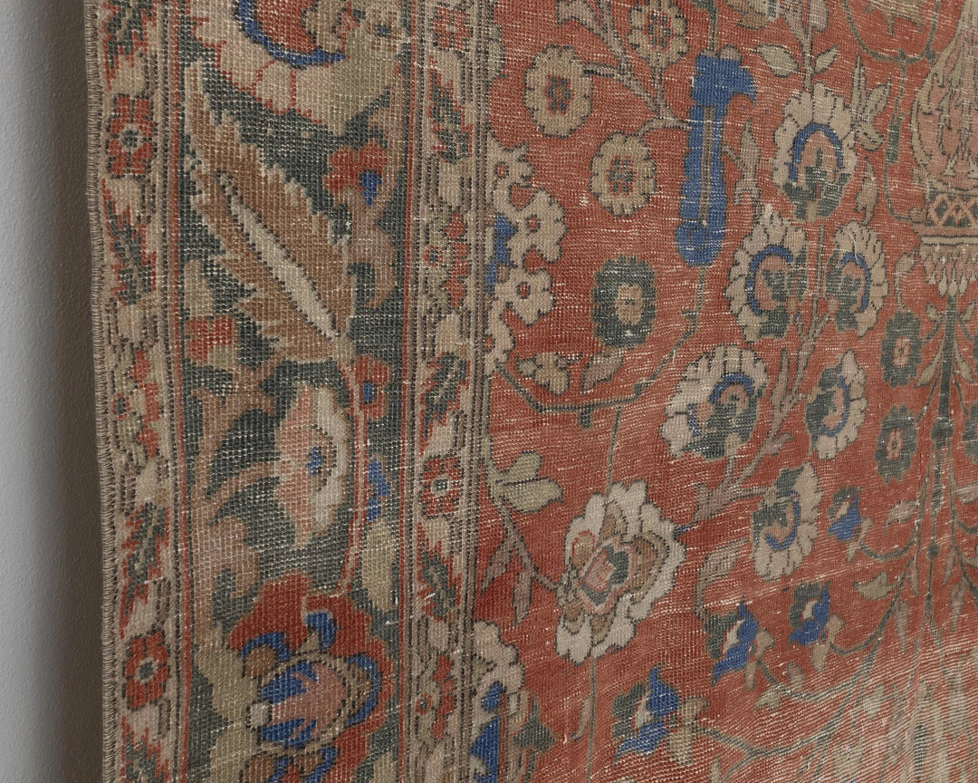 Multicolor Turkish Oushak Rug 6'11" x 9'9" Hand-Knotted | No. VR24306