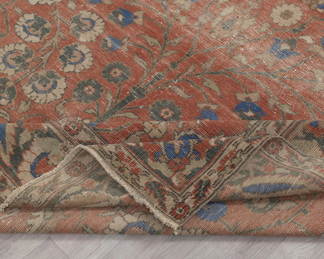 Multicolor Turkish Oushak Rug 6'11" x 9'9" Hand-Knotted | No. VR24306