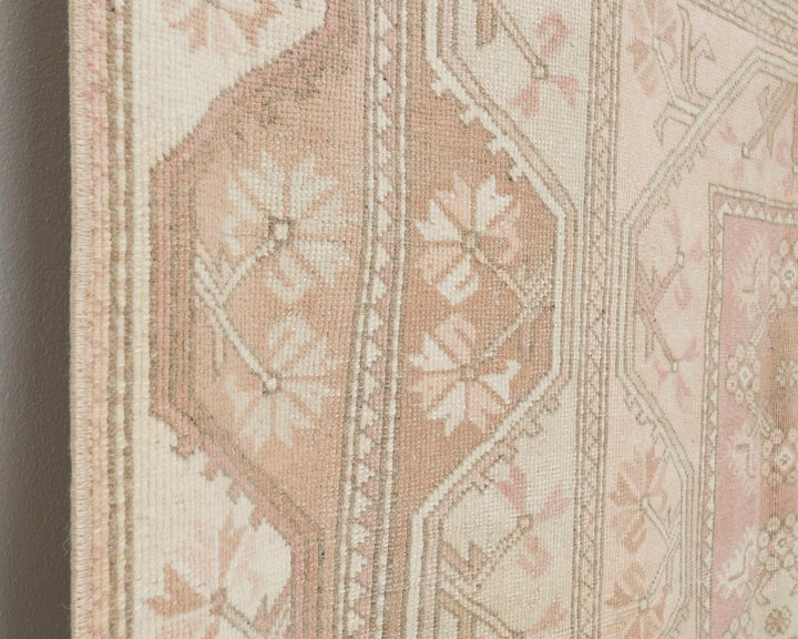 Beige Turkish Oushak Rug 7' 10" x 5' 7" Hand-Knotted | No. VR24369