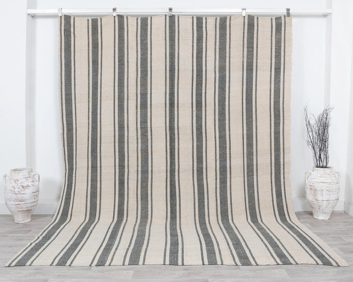 Multicolor Turkish Kilim Rug 7' 9" x 9' 11" Flat-Weave | No. VR24478