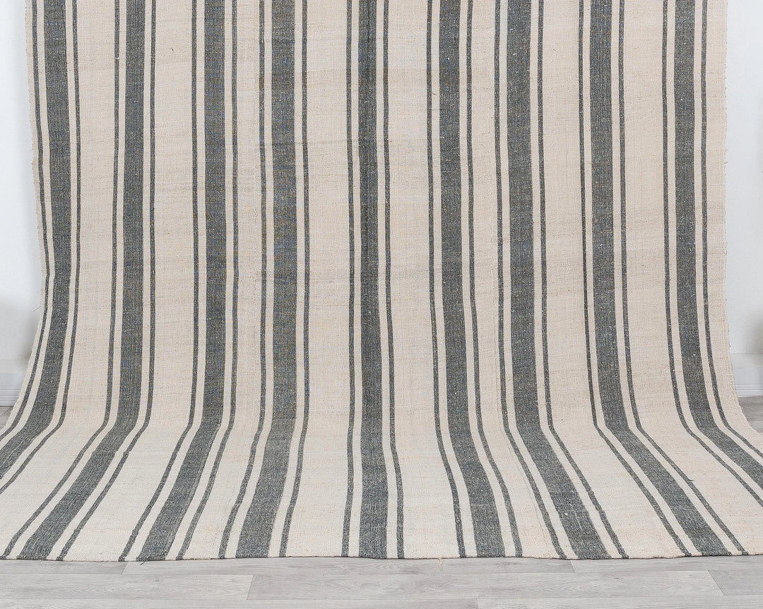 Multicolor Turkish Kilim Rug 7' 9" x 9' 11" Flat-Weave | No. VR24478