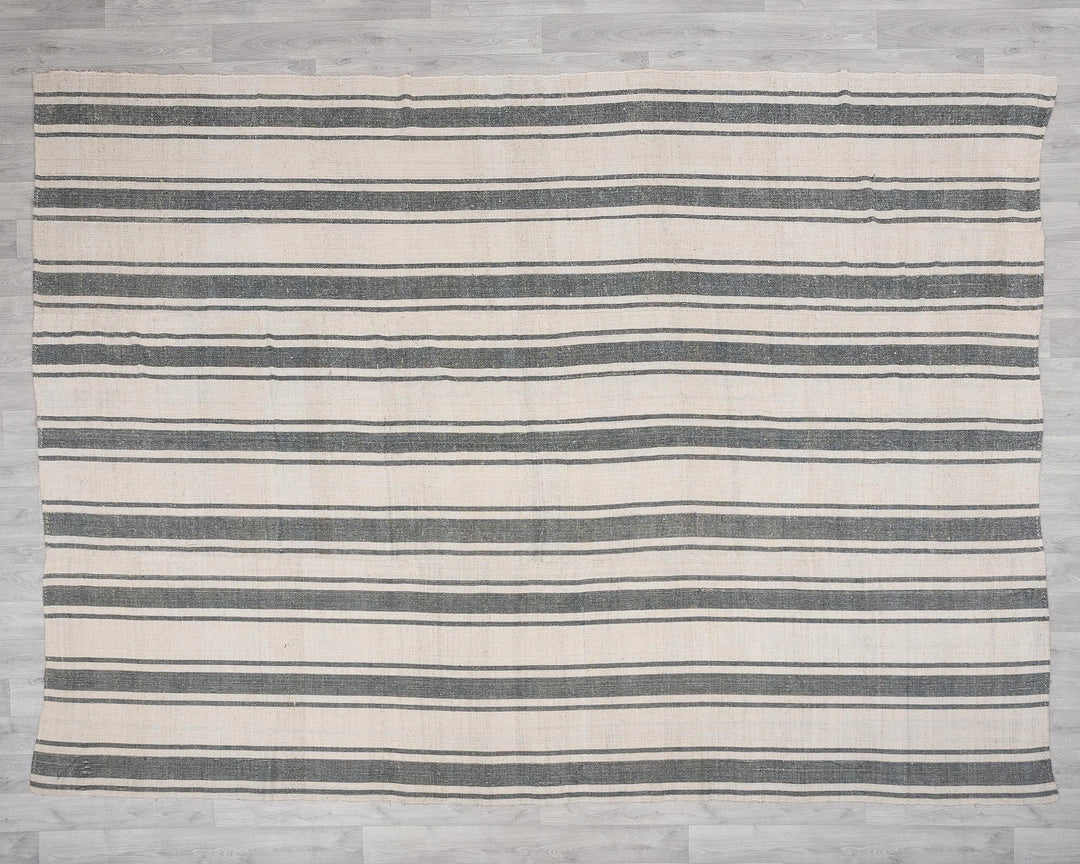 Multicolor Turkish Kilim Rug 7' 9" x 9' 11" Flat-Weave | No. VR24478