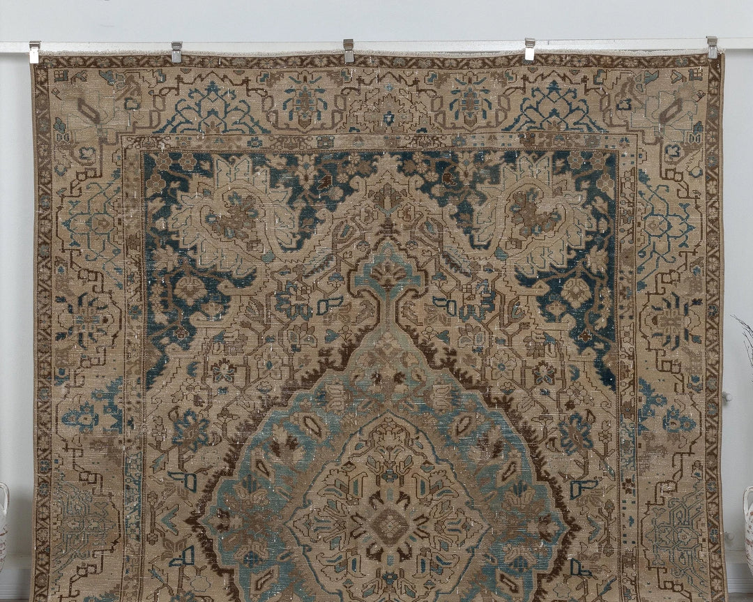 Multicolor Turkish Oushak Rug 8'6" x 11'4" Hand-Knotted view