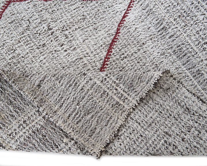 Gray Kilim Rug 7' 5" x 8' 5" | No. VR24580