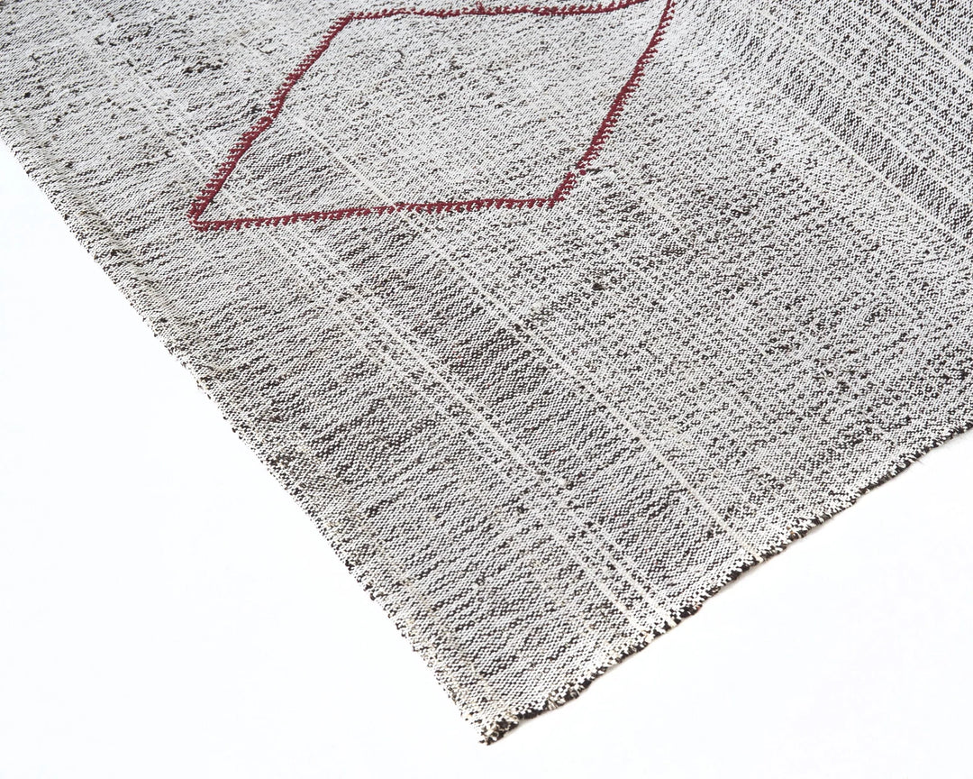 Gray Kilim Rug 7' 5" x 8' 5" | No. VR24580