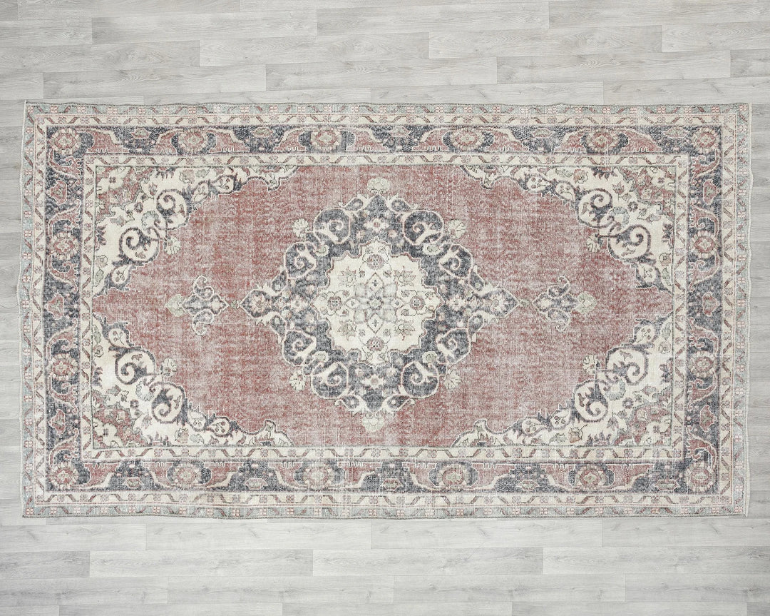 Multicolor Turkish Oushak Rug 6' 4" x 10' 5" Hand-Knotted view 9
