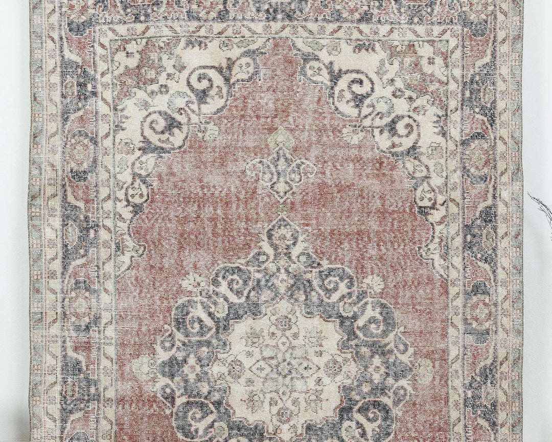 Multicolor Turkish Oushak Rug 6' 4" x 10' 5" Hand-Knotted view