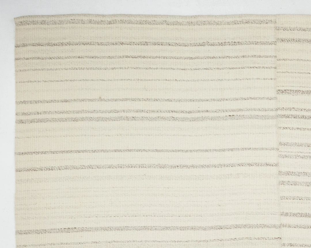 Beige Turkish Kilim Rug 10' x 13'6" Flat-Weave | No. VR24679