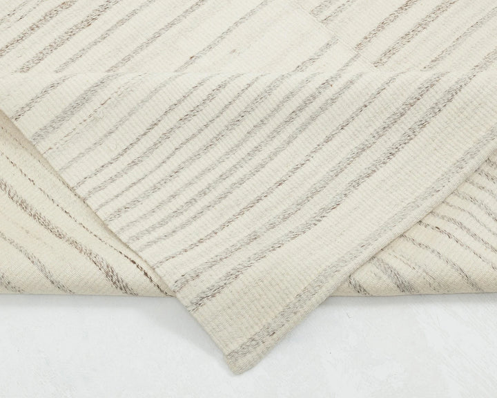 Beige Turkish Kilim Rug 10' x 13'6" Flat-Weave | No. VR24679