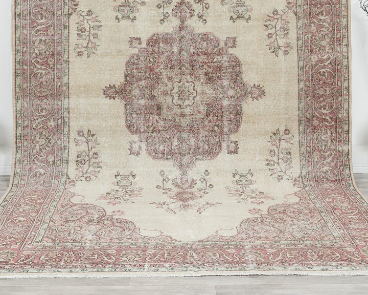 Multicolor Turkish Oushak Rug 6'5" x 10'4" Hand-Knotted | No. VR24793