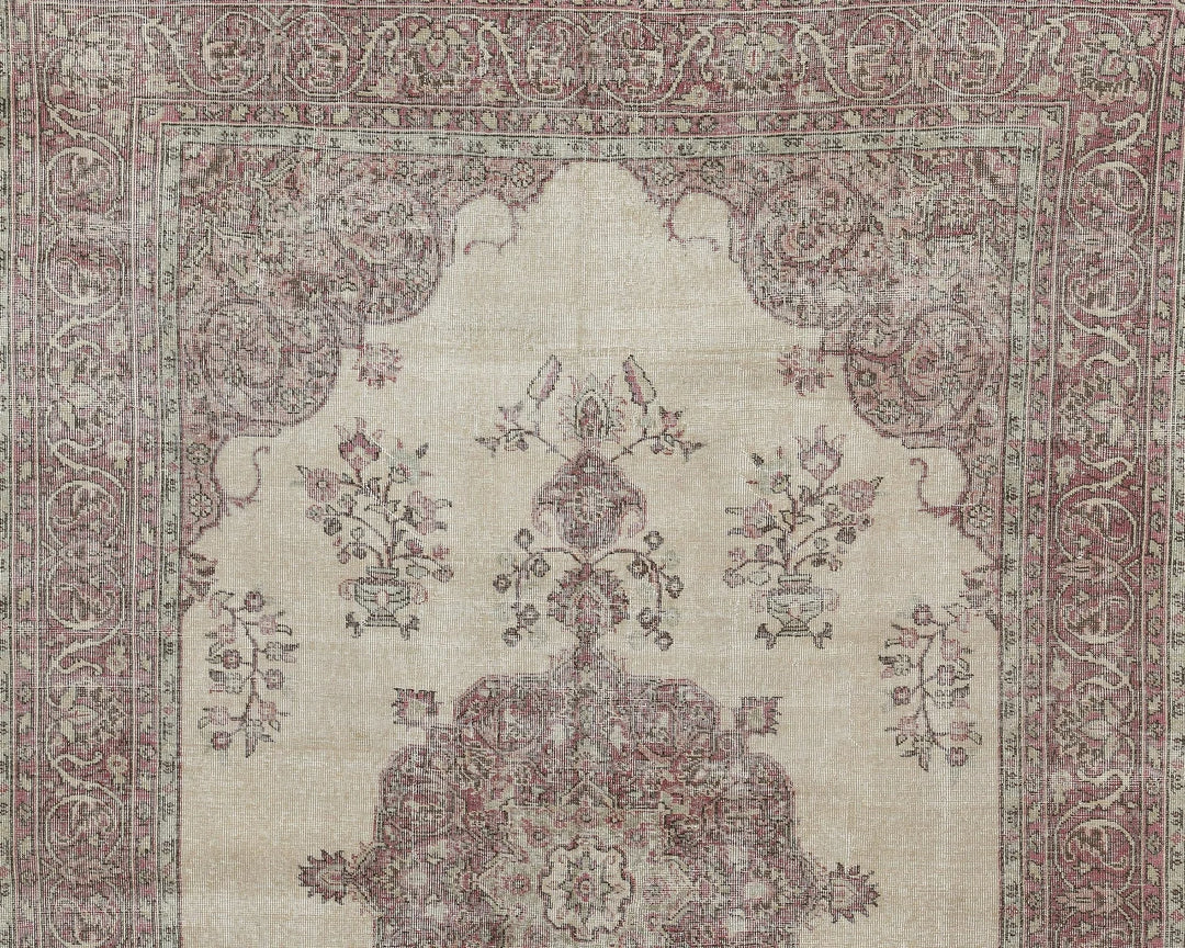 Multicolor Turkish Oushak Rug 6'5" x 10'4" Hand-Knotted | No. VR24793