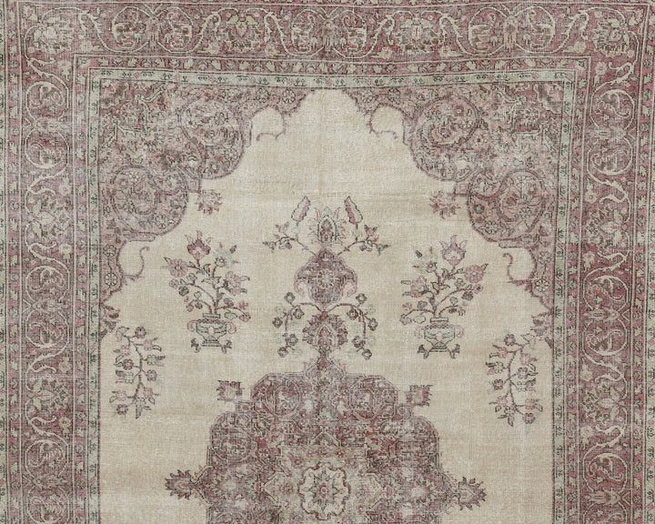 Multicolor Turkish Oushak Rug 6'5" x 10'4" Hand-Knotted | No. VR24793