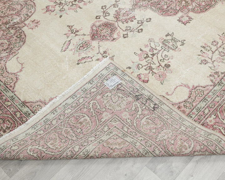 Multicolor Turkish Oushak Rug 6'5" x 10'4" Hand-Knotted | No. VR24793