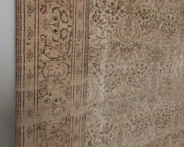 Multicolor Turkish Oushak Rug 7'3" x 11'5" Hand-Knotted | No. VR24826