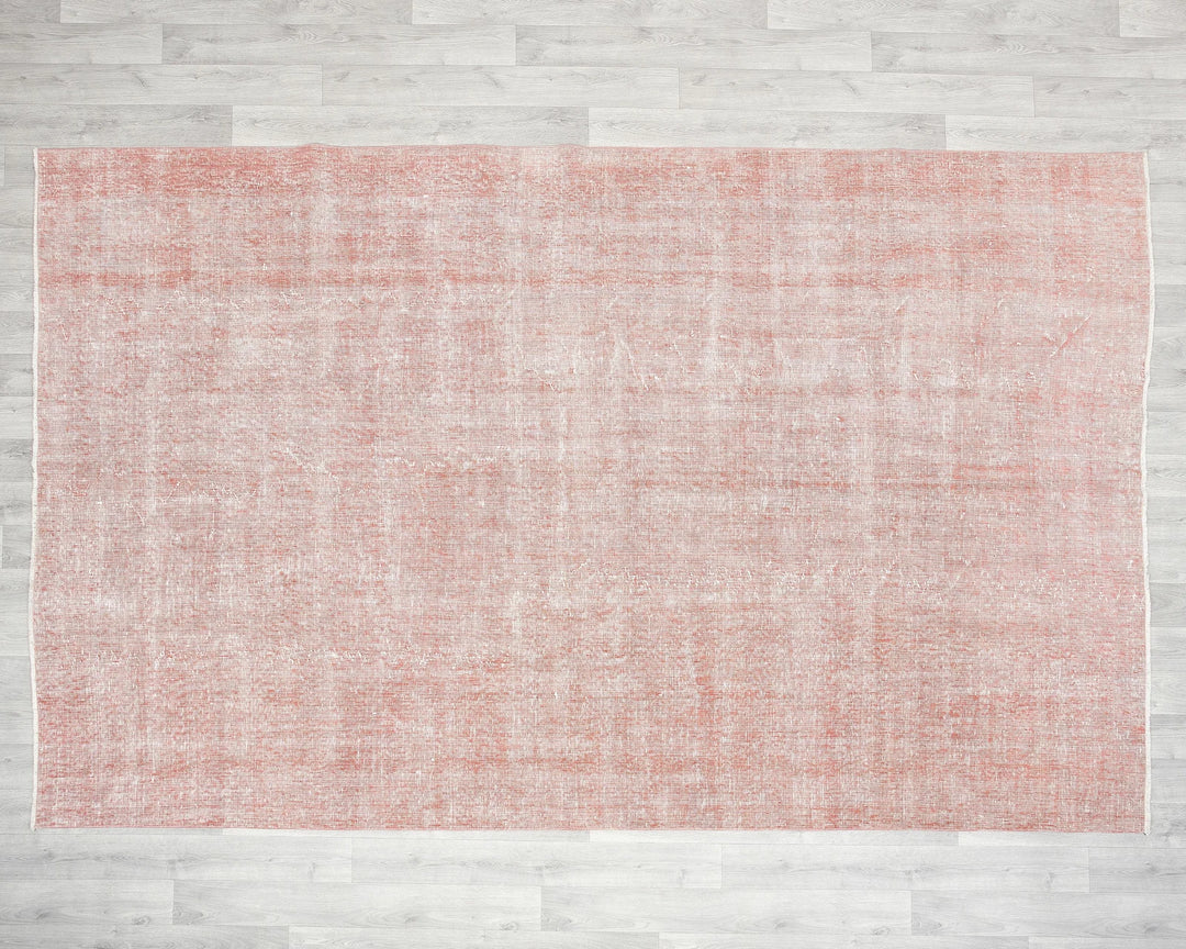 Pink Turkish Oushak Rug 6'6" x 10'2" Hand-Knotted | No. VR24862