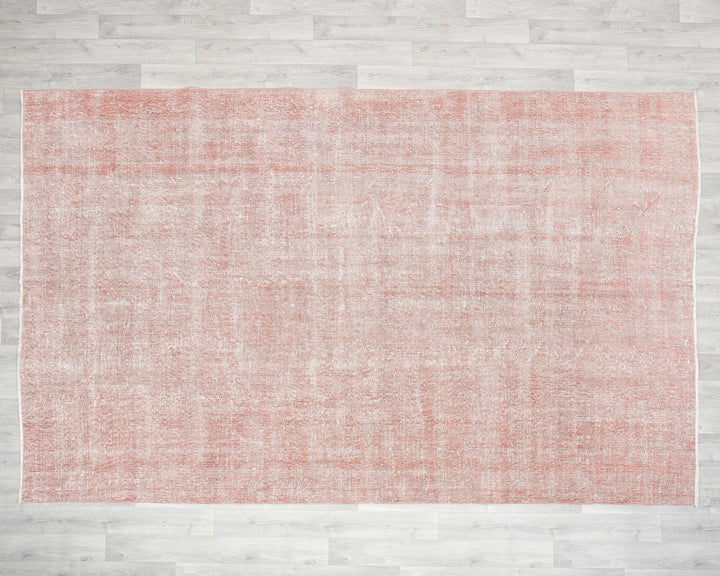 Pink Turkish Oushak Rug 6'6" x 10'2" Hand-Knotted | No. VR24862
