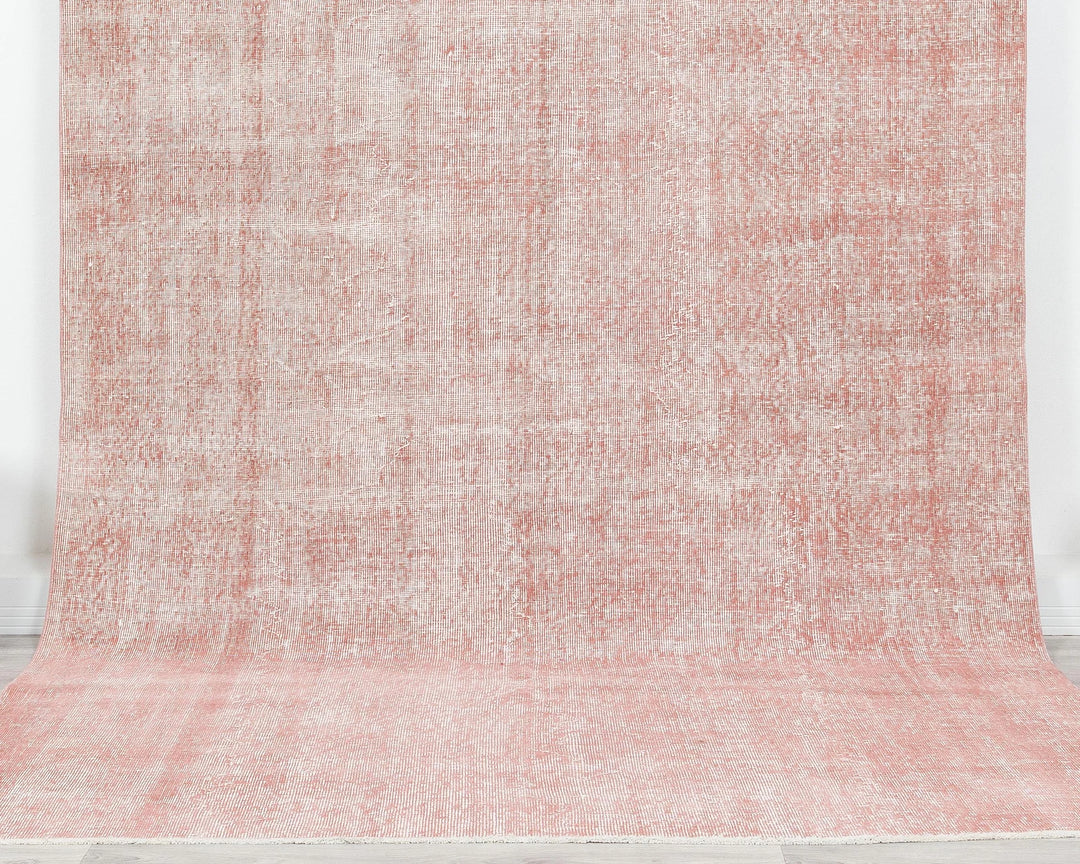 Pink Turkish Oushak Rug 6'6" x 10'2" Hand-Knotted | No. VR24862
