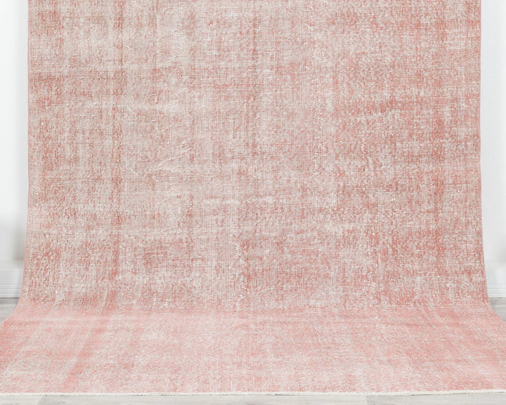 Pink Turkish Oushak Rug 6'6" x 10'2" Hand-Knotted | No. VR24862