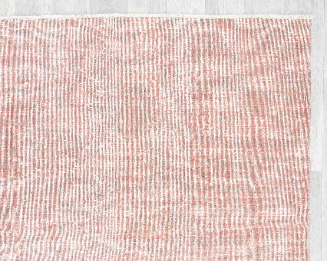 Pink Turkish Oushak Rug 6'6" x 10'2" Hand-Knotted | No. VR24862