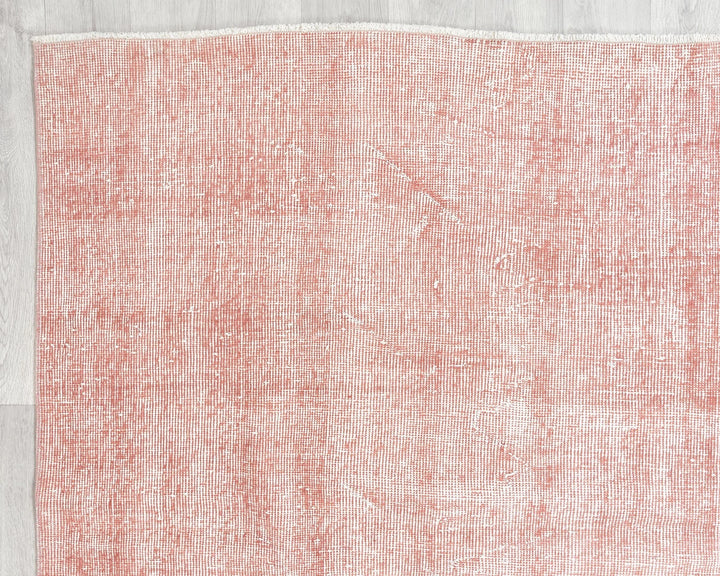 Pink Turkish Oushak Rug 6'6" x 10'2" Hand-Knotted | No. VR24862