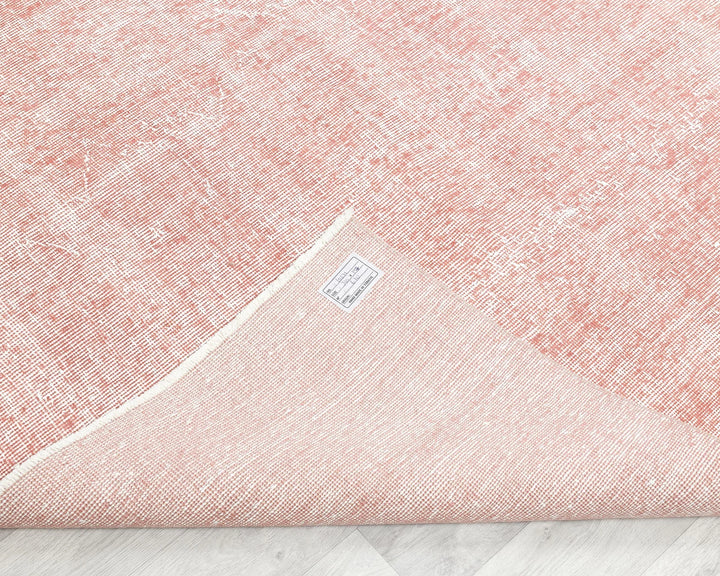 Pink Turkish Oushak Rug 6'6" x 10'2" Hand-Knotted | No. VR24862