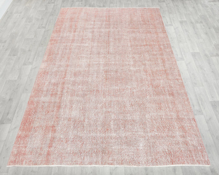 Pink Turkish Oushak Rug 6'6" x 10'2" Hand-Knotted | No. VR24862