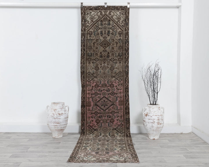 Multicolor Turkish Oushak Rug 2'7" x 10'1" Hand-Knotted | No. VR24959